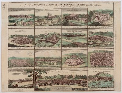 Various Views of the Principal Cities in Persia by Johann Baptista Homann
